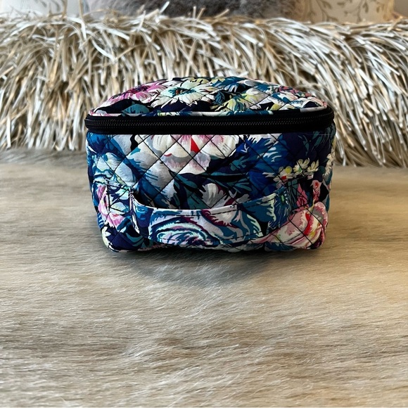 New VERA BRADLEY Garden Grove Iconic Lunch Bunch Bag Navy Navy Roses Insulated - Picture 7 of 9